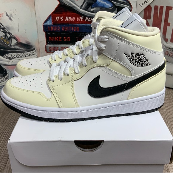 Nike Air Jordan 1 Mid Coconut Milk Women’s Size 10 Available - BQ6472-121 - Picture 6 of 11